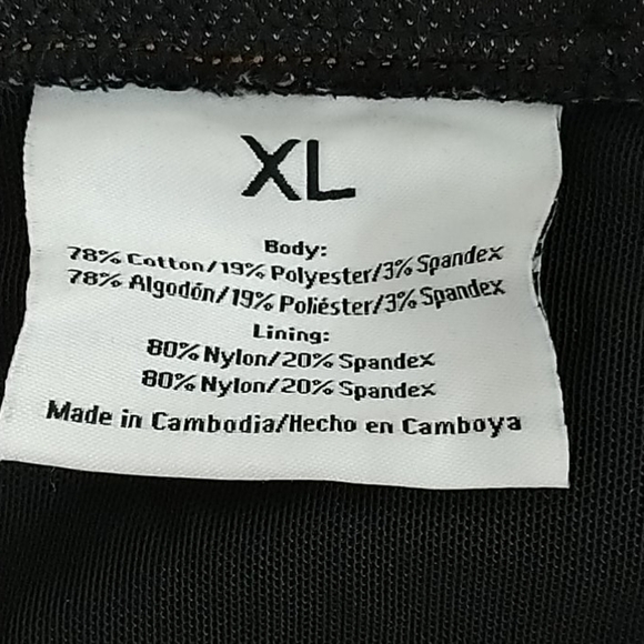 TGY Black Pull On Leggings, Sz XL - Picture 4 of 7